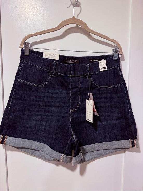 Judy Blue Pants - NWT Judy Blue Women’s Dark Wash High-Waisted Pull-On Denim Shorts - Size 1X